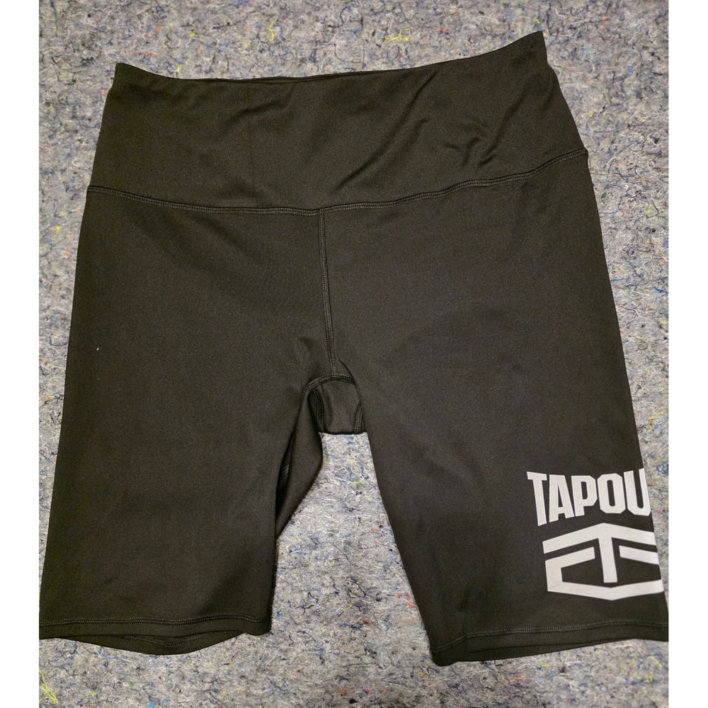 863 WWE Tapout Mens Blk Compression Biker Shorts XL Wrestling Athletic Gym Train